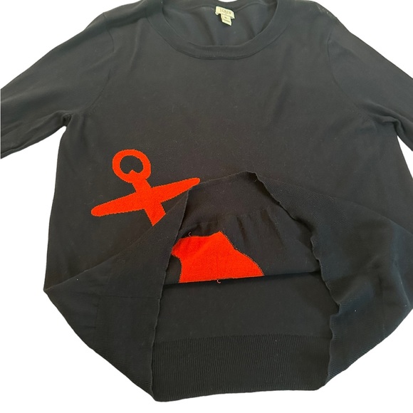 J. Crew Cotton Anchor Crewneck Sweater Size XL - Picture 14 of 17